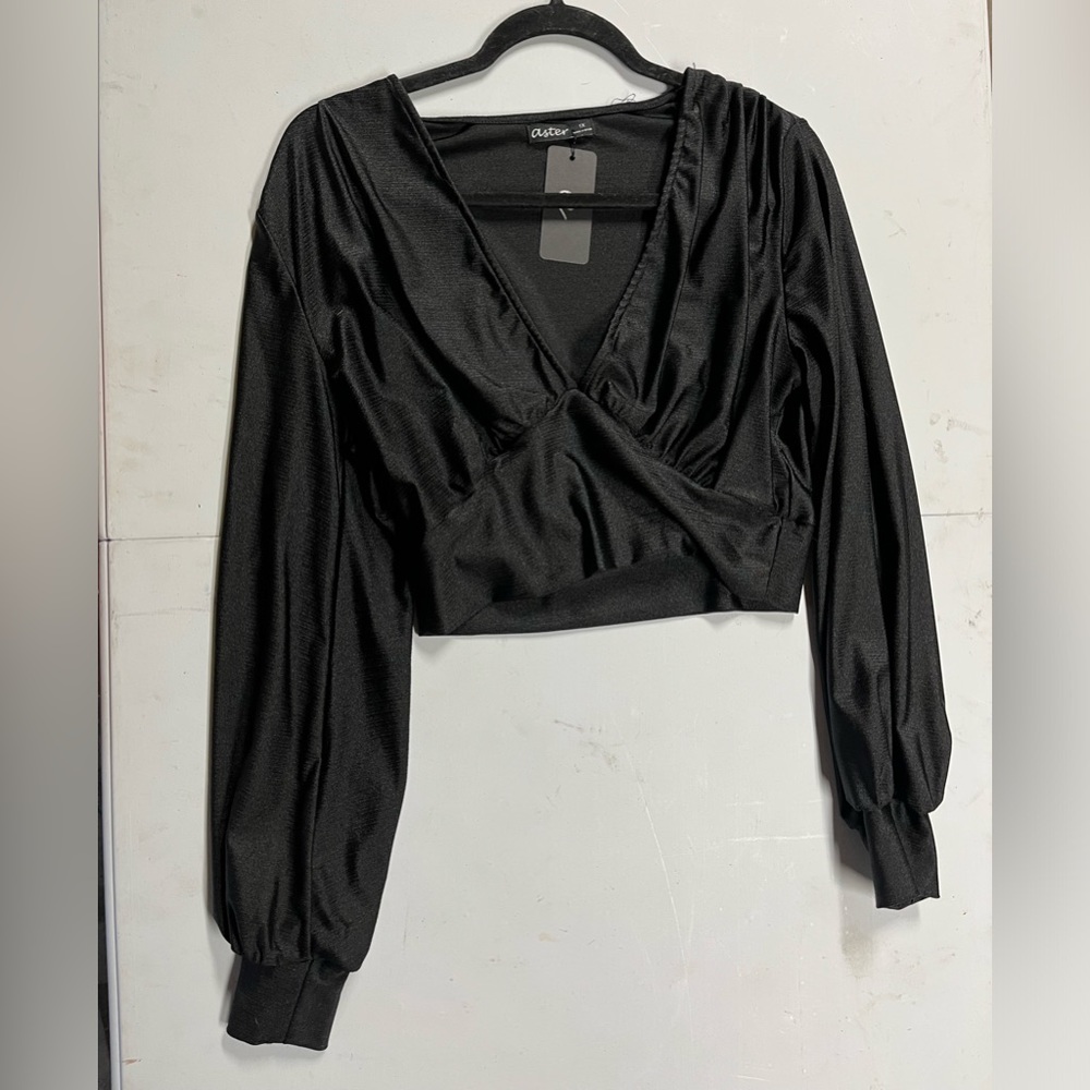 Long Sleeve Sexy Crop Top